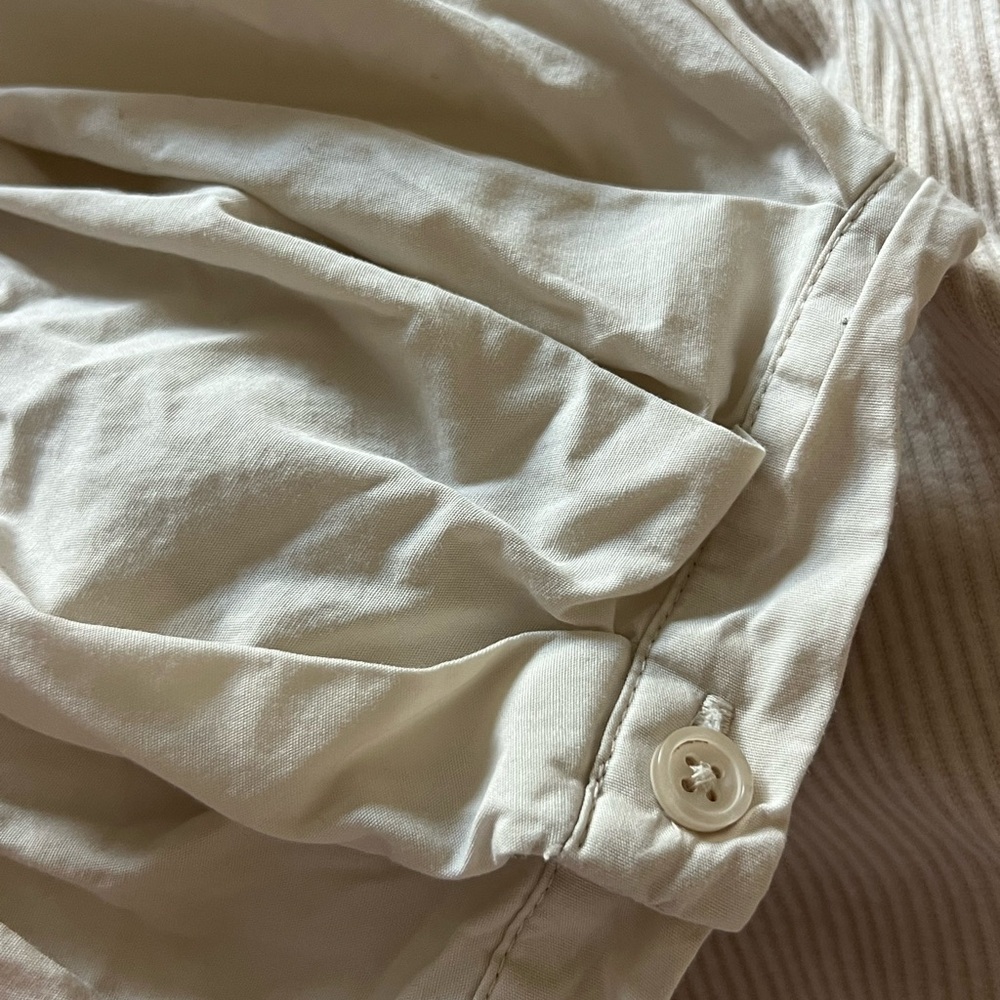 Who what wear Cream cotton Puff Sleeve Top XL - Picture 7 of 7